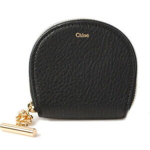 Chloe Pouch Coin Wallet Case Compact Mirror DREW Black